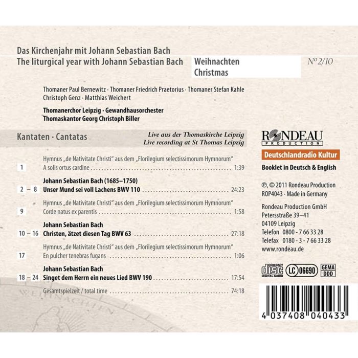 Bach: Kantaten BWV 63, 110, 190 - slide-1