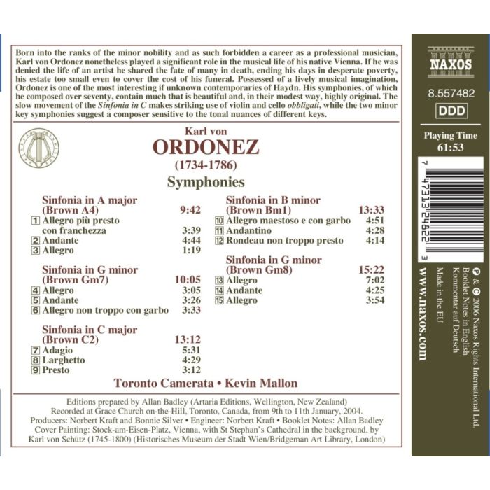 Ordonez: Symphonies - slide-1