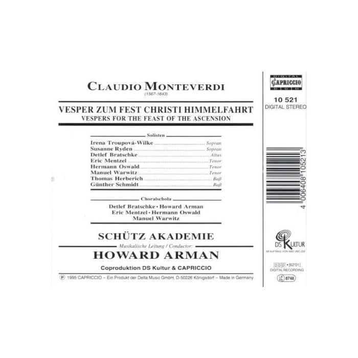 Monteverdi: Vespers for the Feast of the Ascension - slide-1
