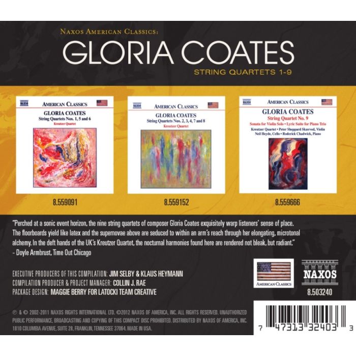 Coates: String Quartets Nos. 1 - 9 - slide-1
