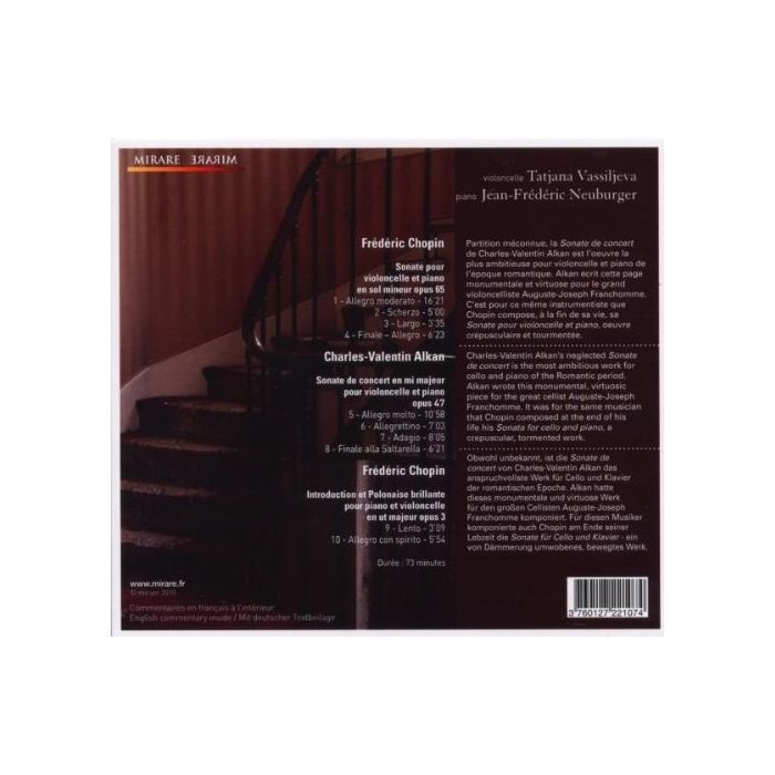 Chopin & Alkan: Sonates pour violoncelle et piano - slide-1