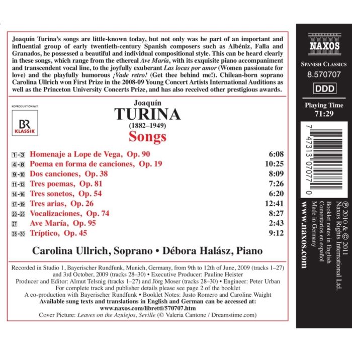 Turina: Songs - slide-1