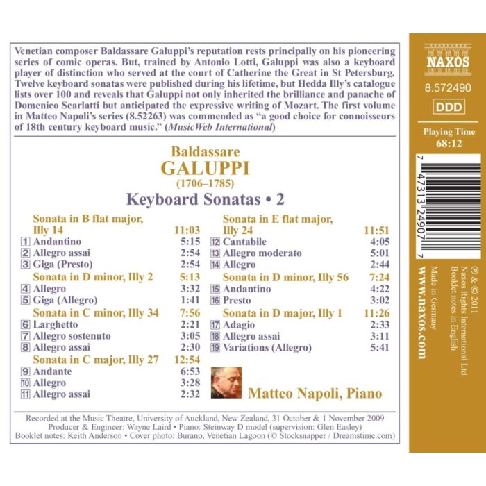 Galuppi: Keyboard Sonatas • 2 - slide-1