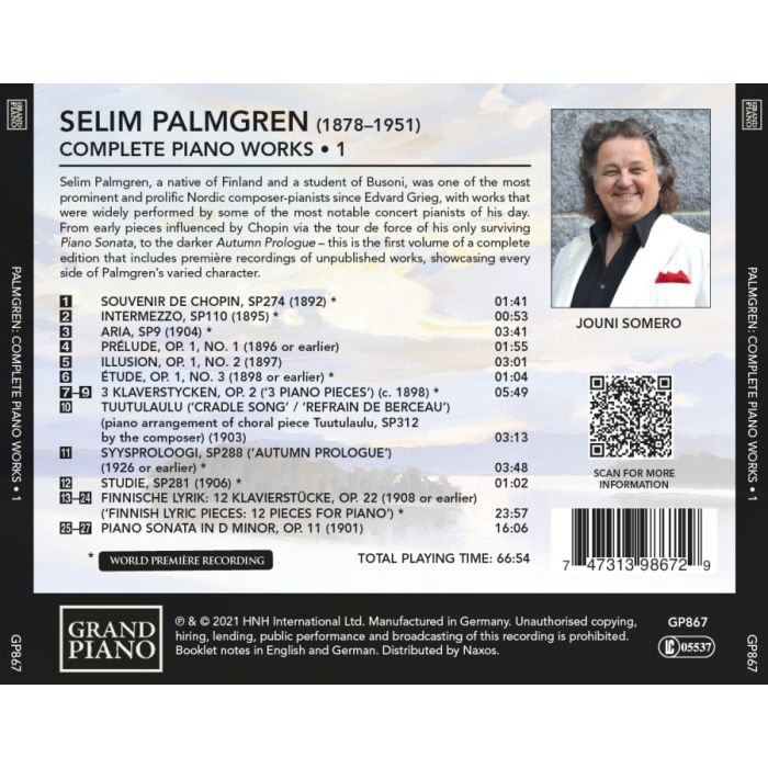 Palmgren: Complete Piano Works, Vol. 1 - slide-1