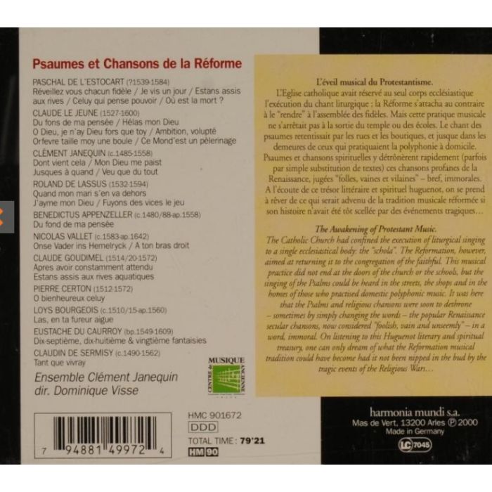 Psaumes et Chansons de la Reforme - slide-1