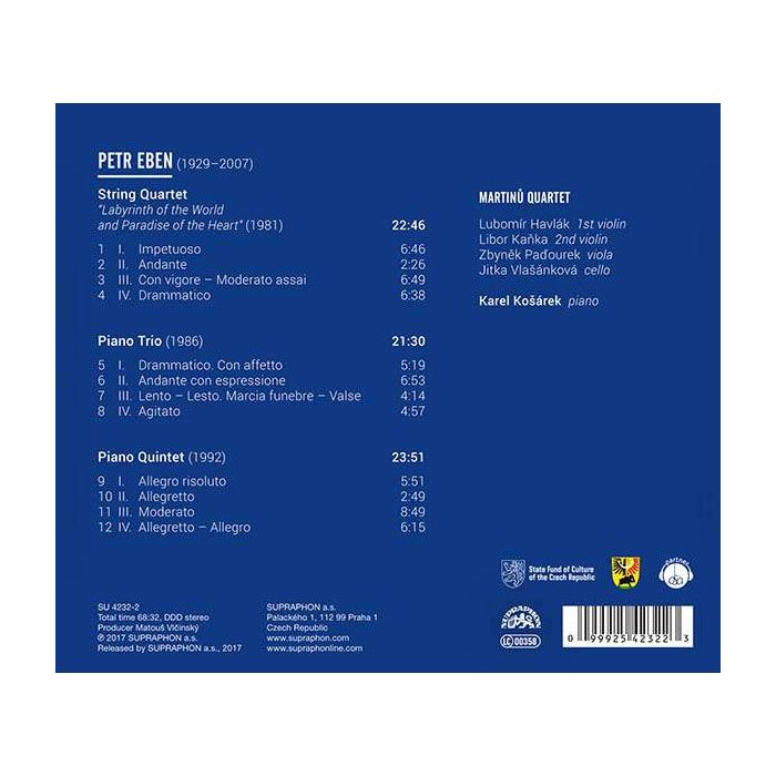 Eben: Labyrinth ,Piano Trio & Quintet, String Quartet - slide-1