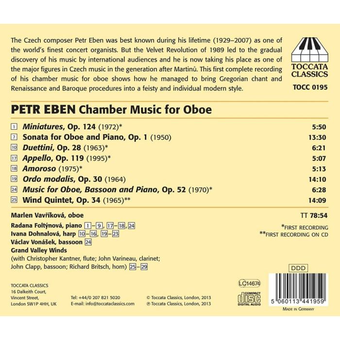 Eben: Chamber Music for Oboe - slide-1