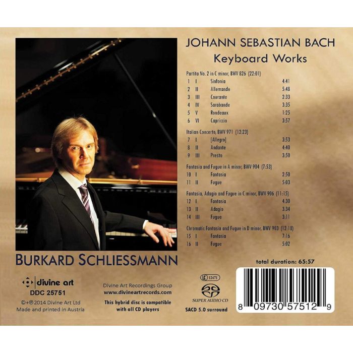 Bach: Italian Concerto; Partita No. 2; Fantasias & Fugues - slide-1