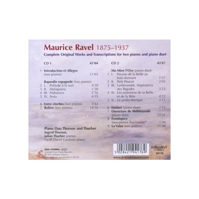 Ravel: Complete Works for Piano Duet - slide-1