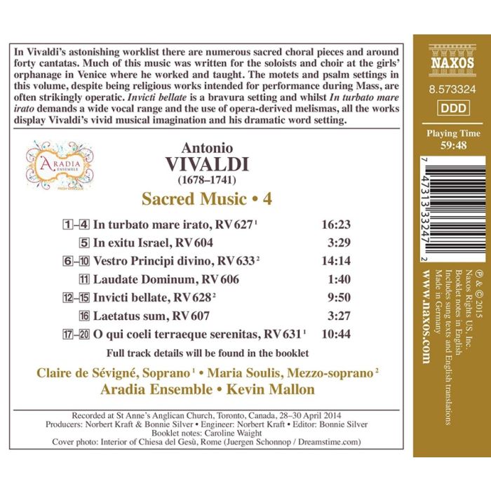 Vivaldi: Sacred Music Vol. 4 - In turbato mare irato In exitu Israel … - slide-1