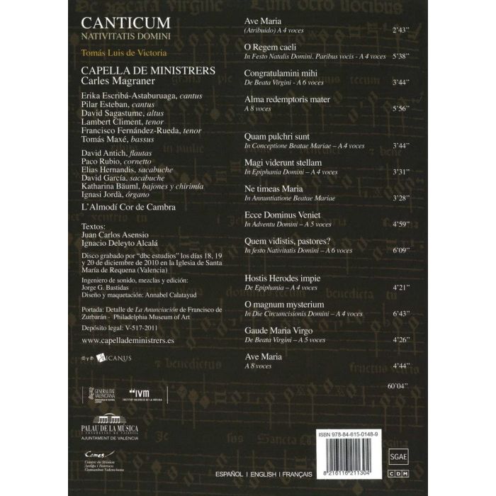Victoria: Canticum Nativitatis Domini - slide-1