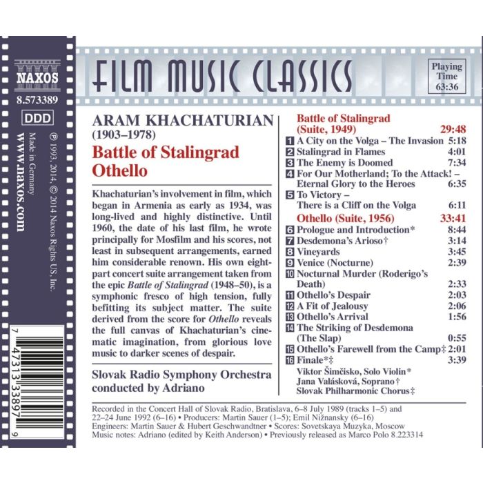 Khachaturian: Othello (Suite) Battle of Stalingrad (Suite) - slide-1