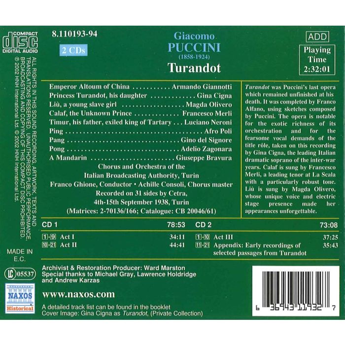 PUCCINI: Turandot - slide-1
