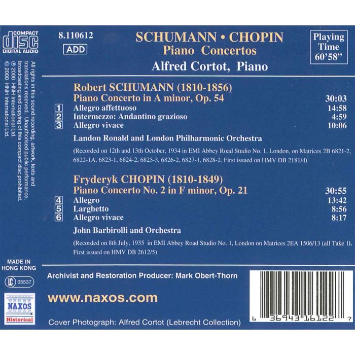 Schumann/Chopin:Piano Concertos - slide-1