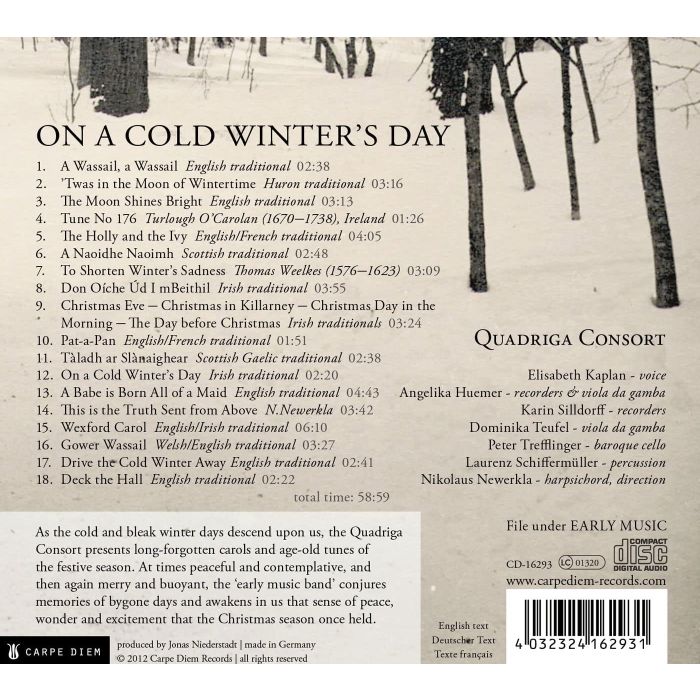 On a Cold Winter’s Day - Early Christmas Music and Carols from the British Isles - slide-1