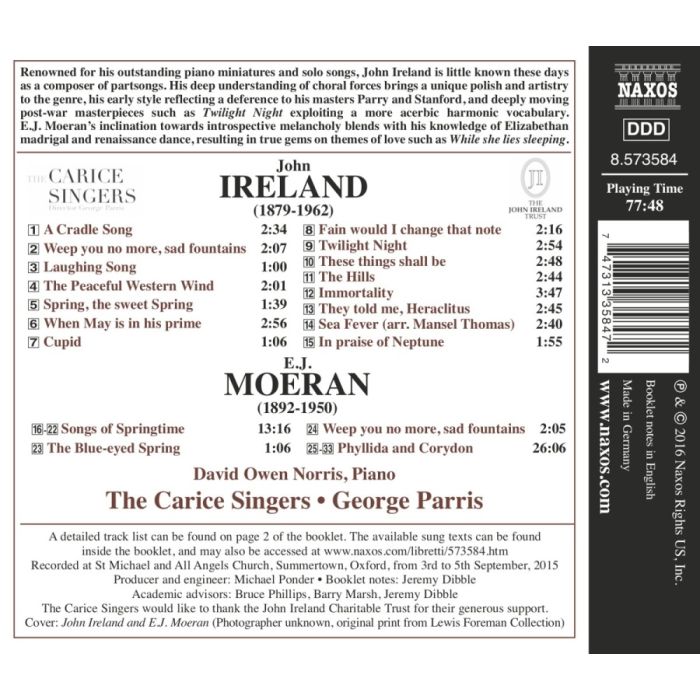 Ireland & Moeran: Choral Music - slide-1