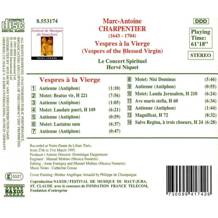 CHARPENTIER: Vespres a La Vier - slide-1