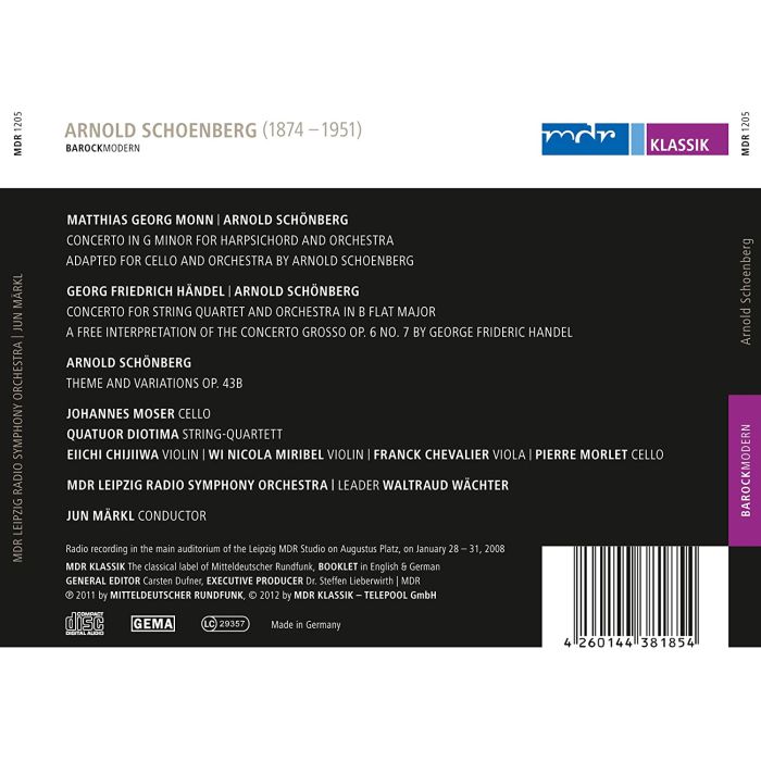 Schoenberg: BarockModern - koncerty Monn, Händel, Schönberg - slide-1
