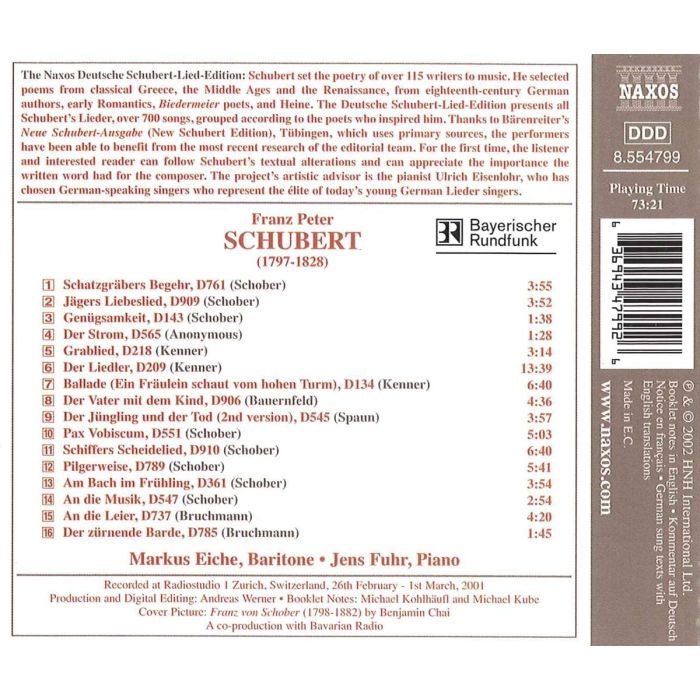 SCHUBERT: Schubert's Friend's vol. 1 - slide-1