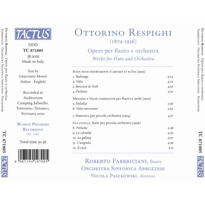 Respighi: Works for flute and Orchestra - slide-1
