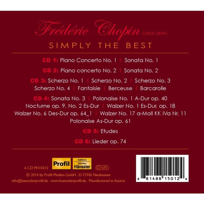 Chopin: Simply the Best - Piano Concertos; Sonatas; Etudes; Waltzes; Songs - slide-1