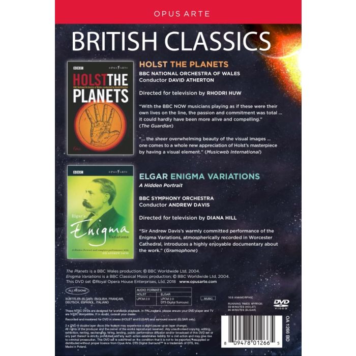British Classics - Holst: The Planets; Elgar: Enigma Variations - slide-1