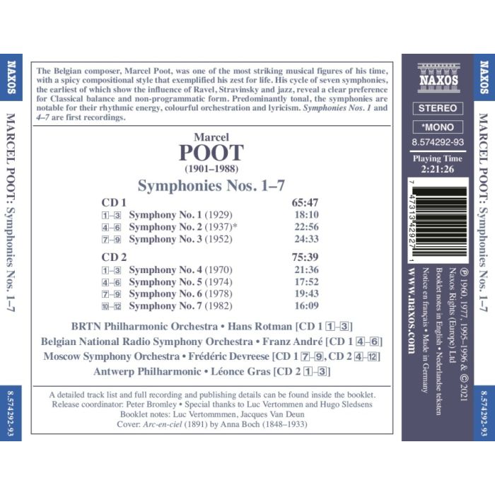 Poot: Symphonies Nos. 1-7 - slide-1