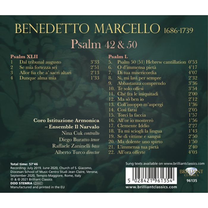 Marcello: Psalm 42 & 50 - slide-1
