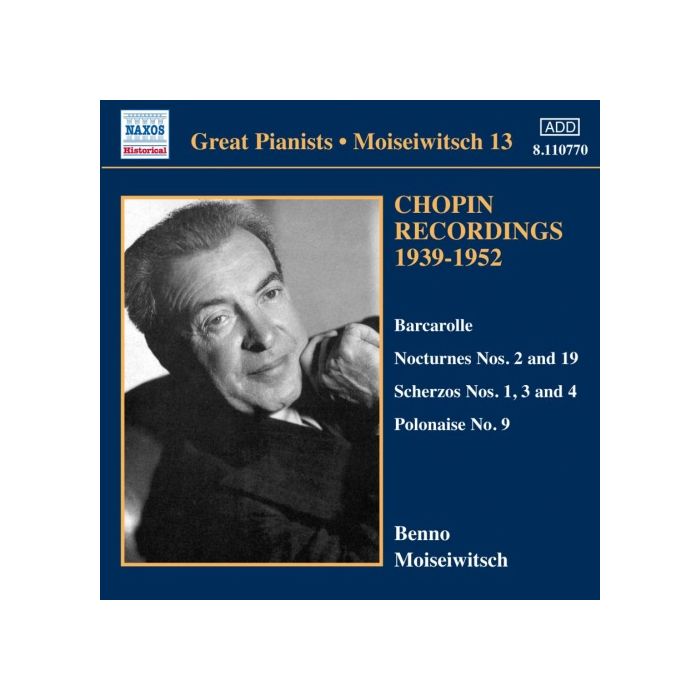 Great Pianists - Moiseiwitsch Vol. 13 - Chopin Recordings 1939-1952