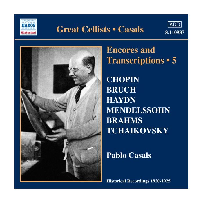CASALS Pablo - Encores and Transcriptions Vol. 5