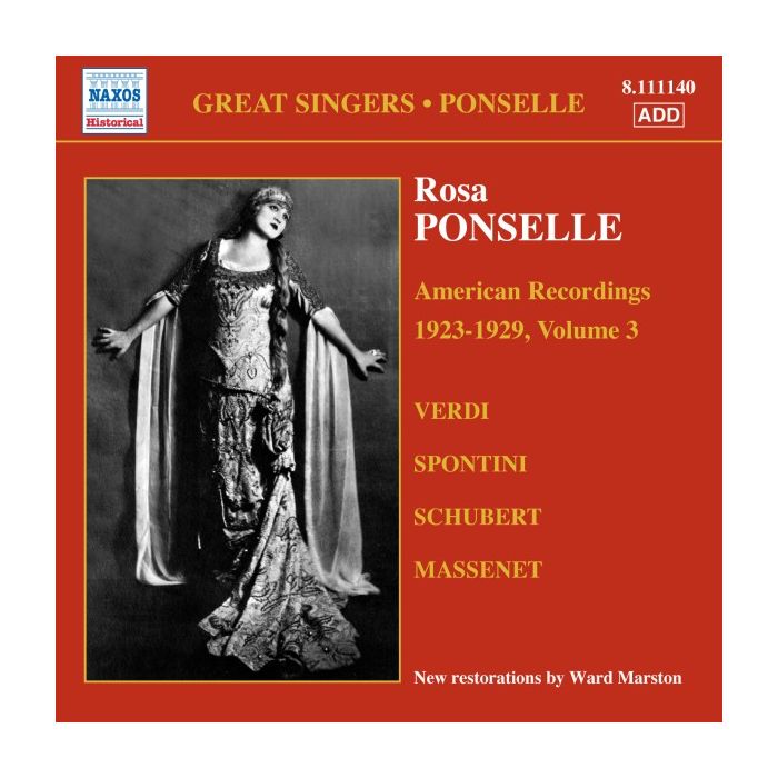 PONSELLE Rosa - American Recordings Vol. 3