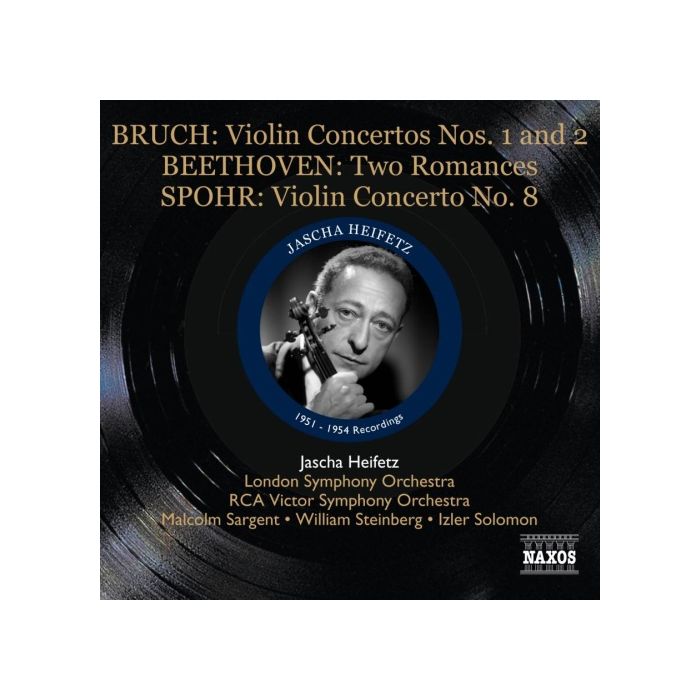BRUCH: Violin Concertos Nos. 1 & 2, BEETHOVEN: 2 Romances, SPOHR: Violin Concerto No. 8, nagr. 1951-1954