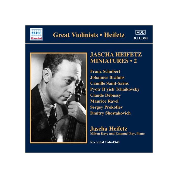 Jascha Heifetz: Miniatures • 2,