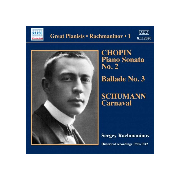 Rachmaninov: Solo Piano Recordings Vol. 1, Victor Recordings 1925-1942 - CHOPIN, SCHUMANN