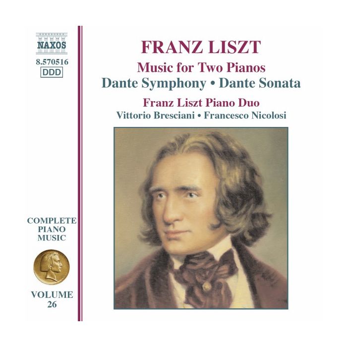 Liszt:  Music for Two Piano Music Vol. 26,  Dante Symphony, Dante Sonata