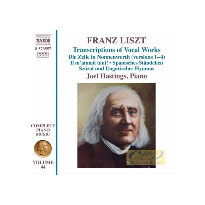 Liszt: Complete Piano Music Vol. 44- Transcriptions of Vocal Works (Hastings) (Liszt Complete Piano Music, Vol. 44)