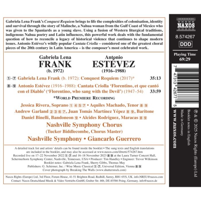 Frank: Conquest Requiem; Estevez: Cantata Criolla - slide-1