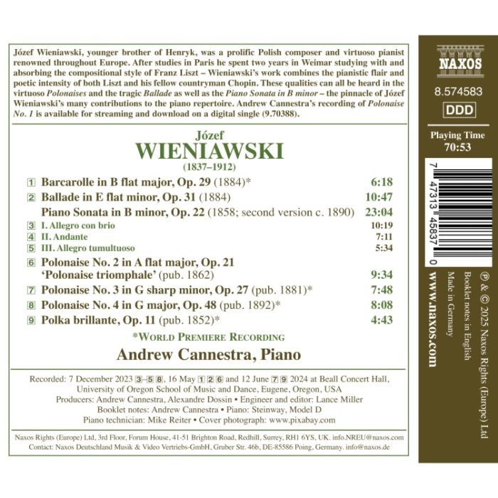 Józef Wieniawski: Piano Works - slide-1