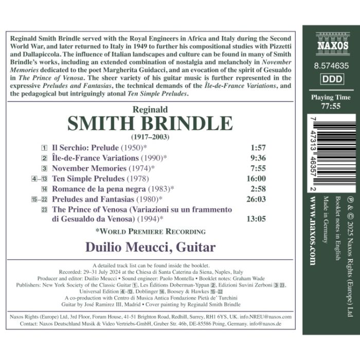 Smith Brindle: Complete Works for Solo Guitar Vol. 3 - slide-1
