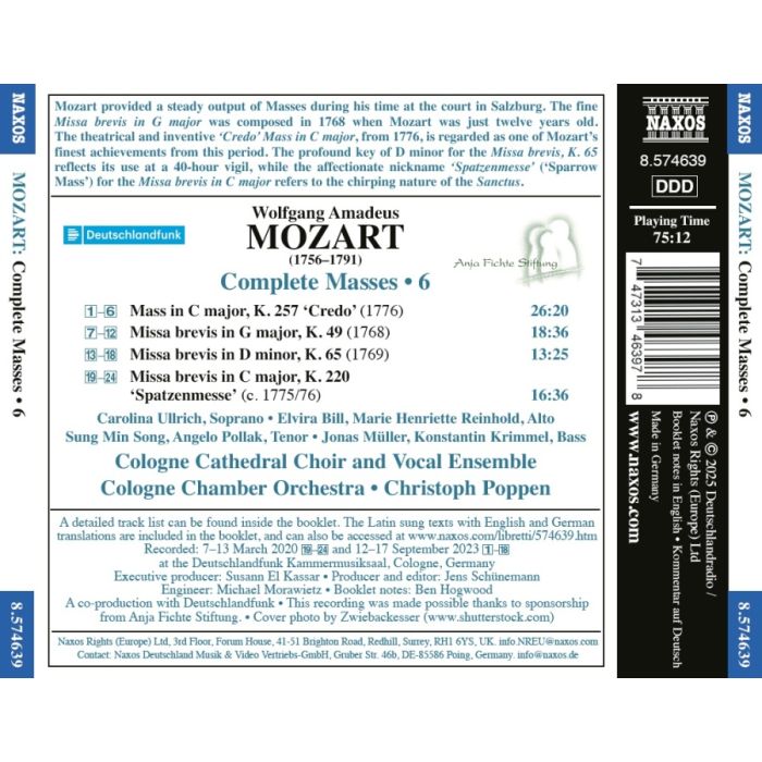 Mozart: Complete Masses Vol. 6 - slide-1