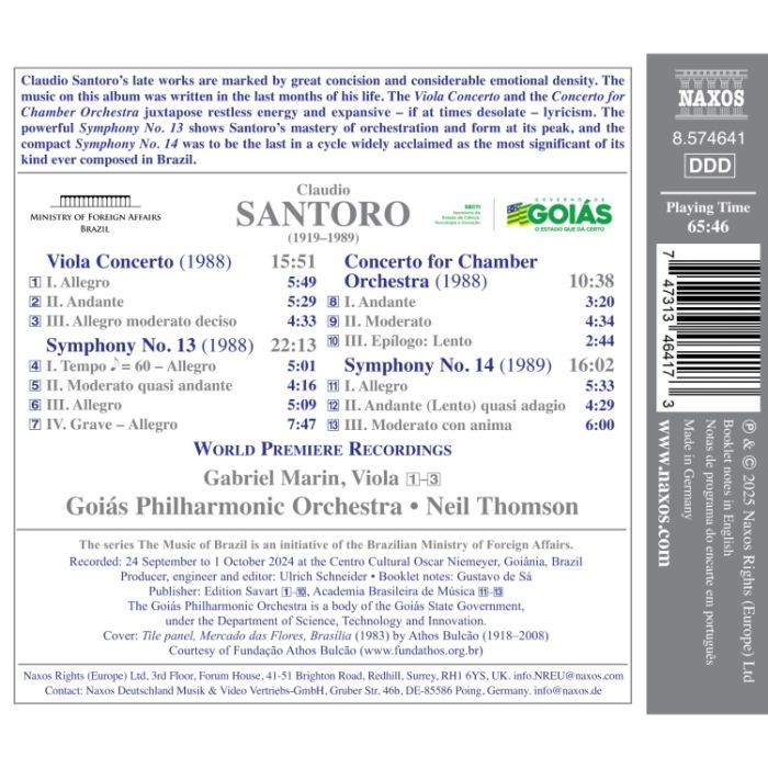 Santoro: Symphonies Nos. 13 and 14 - slide-1