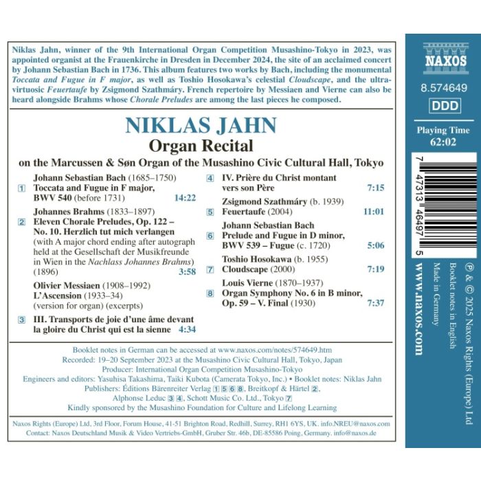 Niklas Jahn Organ Laureate Recital - slide-1