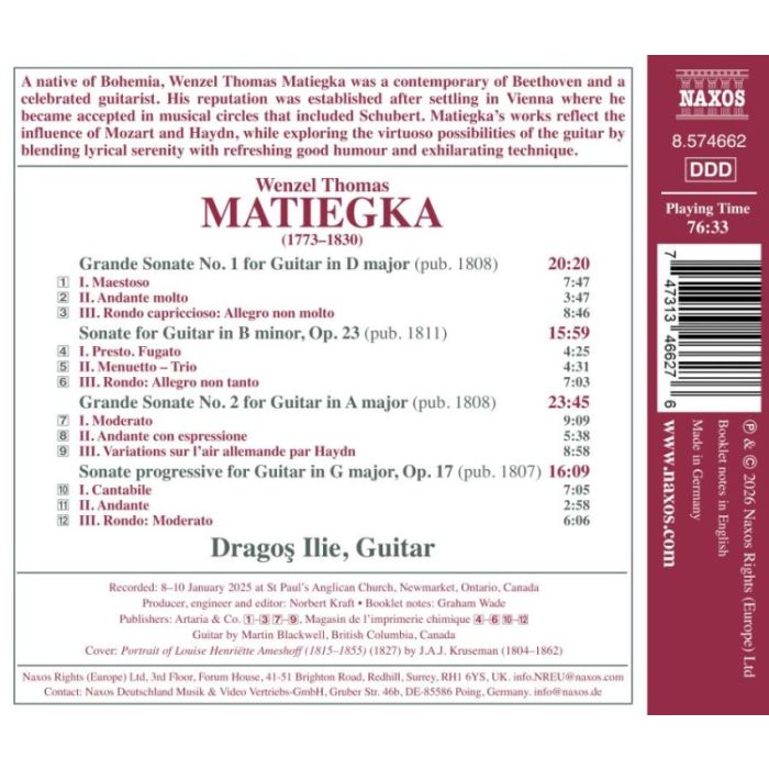 Matiegka: Complete Guitar Sonatas Vol. 1 - slide-1