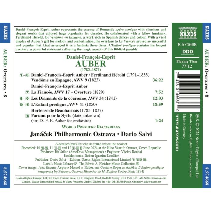 Auber: Overtures Vol. 8 - slide-1
