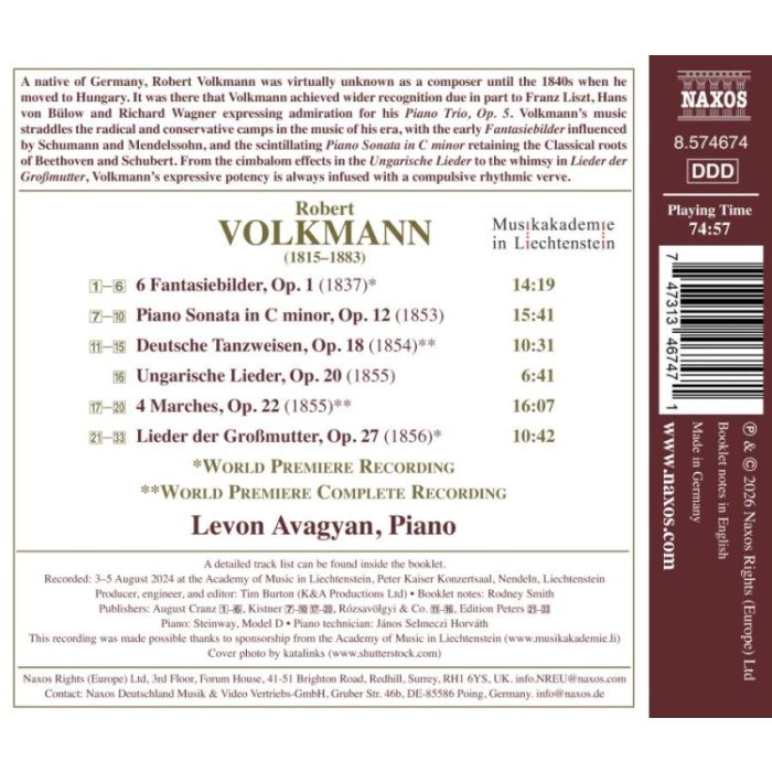 Volkmann: Piano Works - slide-1