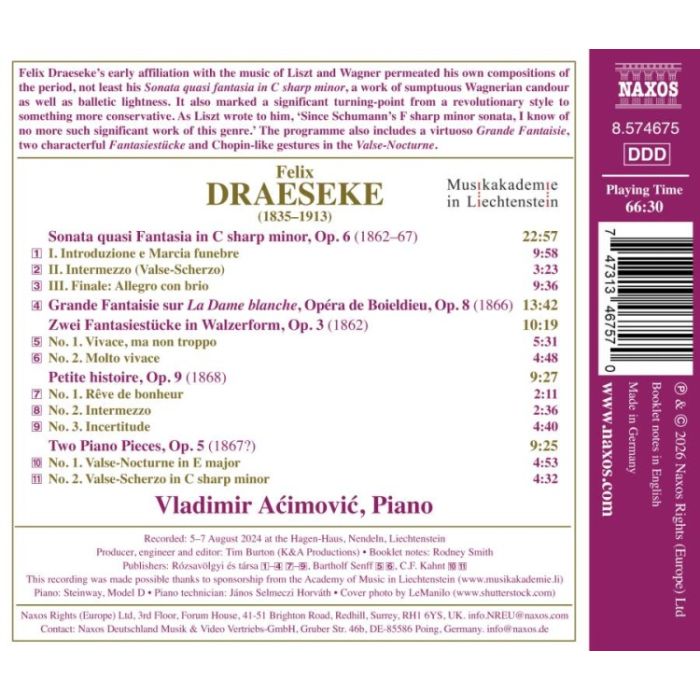 Draeseke: Piano Works - slide-1