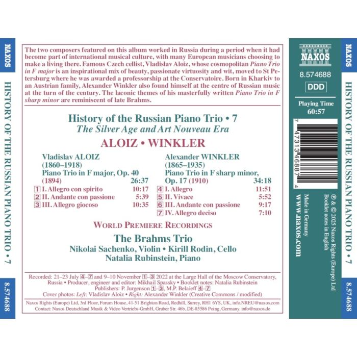 History of the Russian Piano Trio Vol. 7 - slide-1