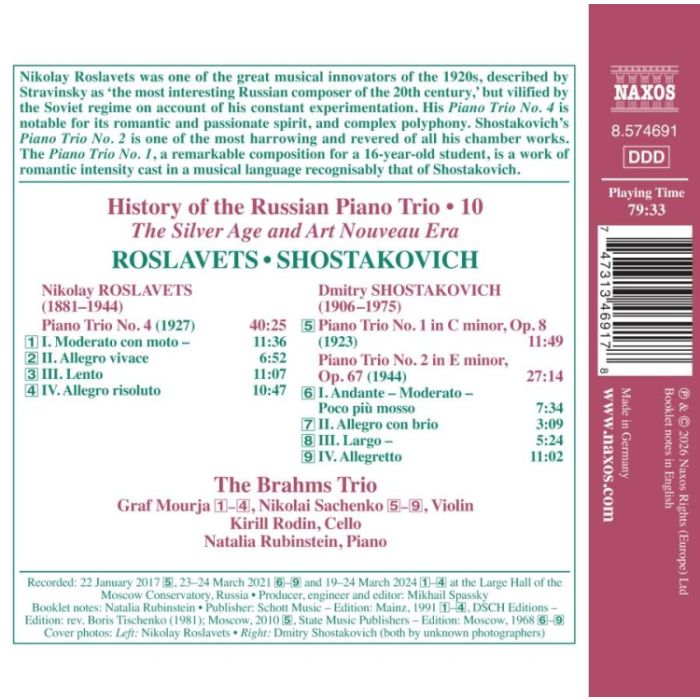 History of the Russian Piano Trio Vol. 10 - slide-1