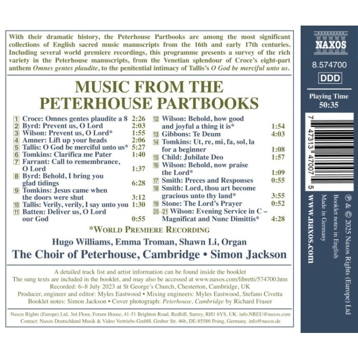 Music from the Peterhouse Partbooks - slide-1