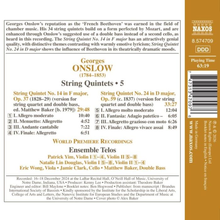 Onslow: String Quintets Vol. 5 - slide-1